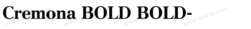 Cremona BOLD BOLD字体转换 Cremona BOLD BOLD字体转换